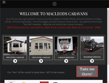 Tablet Screenshot of macleodscaravans.co.uk